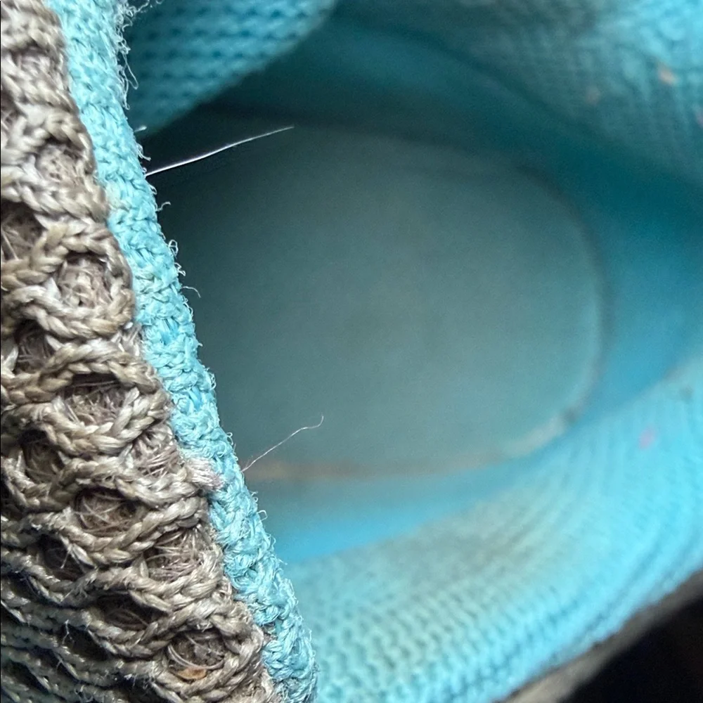 Merrell Taupe and Teal velcro Slip-On hiking Shoes - Picture 11 of 13